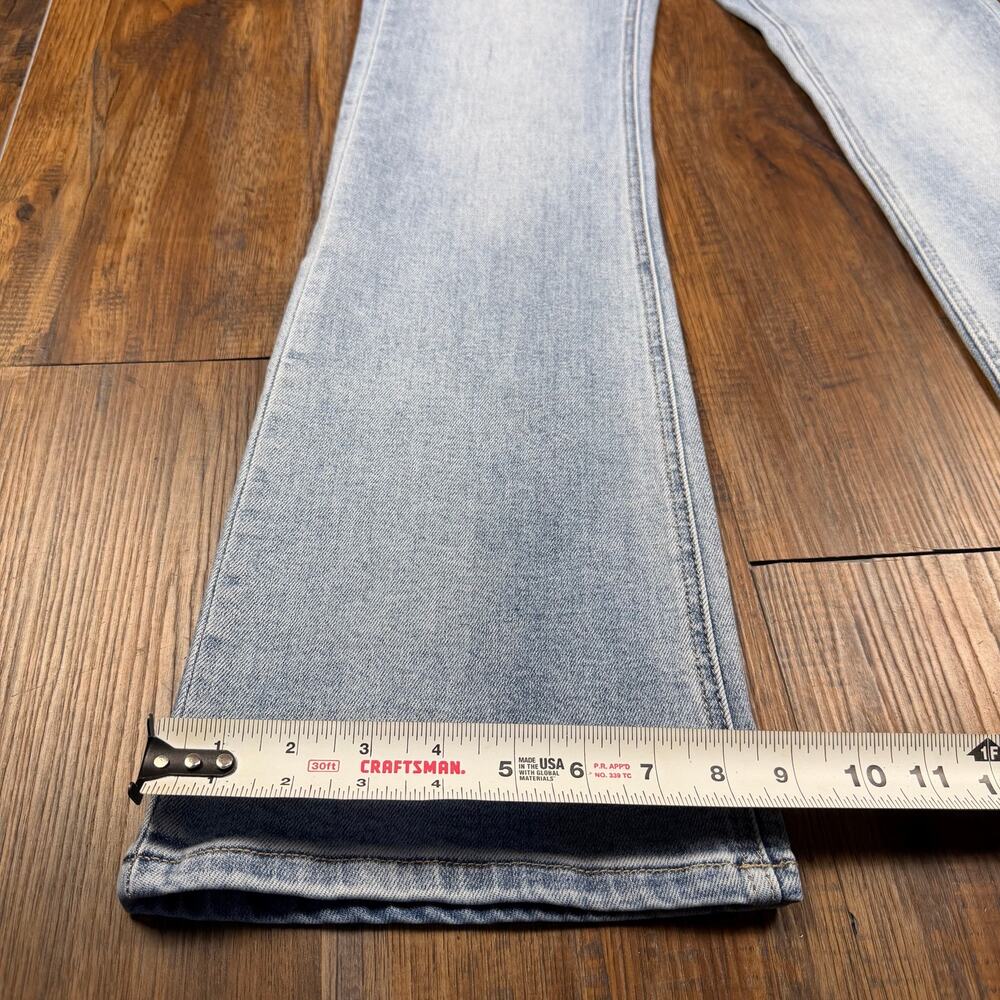 Flying Monkey Vervet blue Miranda mid rise boot cut jeans light wash size 26 - Picture 3 of 14